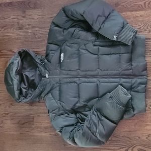Olive green North Face 550 puffer jacket M
